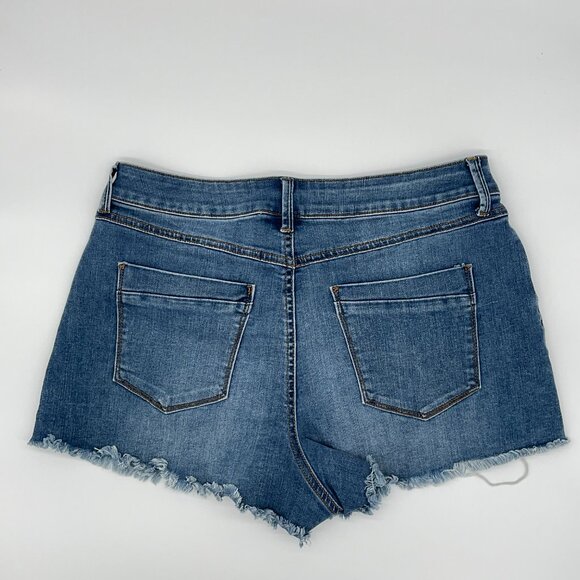 Rewash Vintage Reunion Mom Shorts High Rise Distressed Denim Jean Size 11/30 - Picture 3 of 3